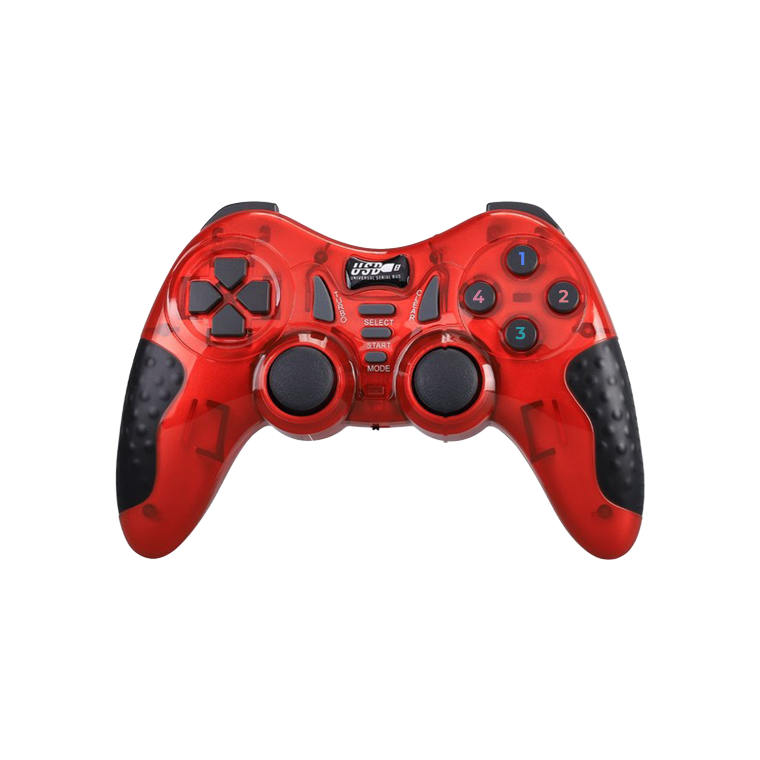 Winex 7in1 PC/PS2/PS2/PS3/PC360/TV/TVBOX/Android Cihazlar ile Uyumlu Kablosuz Gamepad Kırmızı HJ041